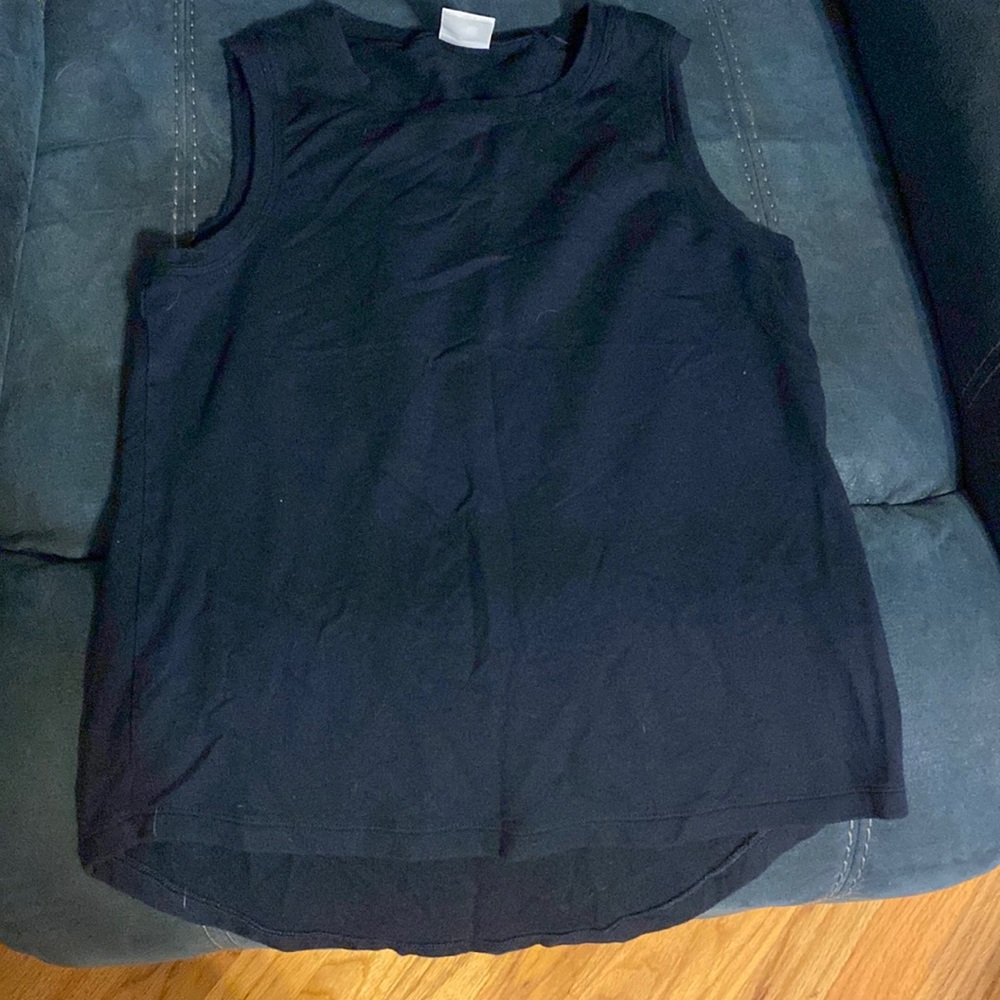 Cabinet sleeveless tee blue modal size XS